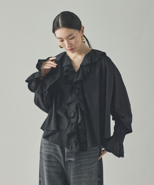 Curensology(カレンソロジー)/ラッフルレースブラウス（シャツ