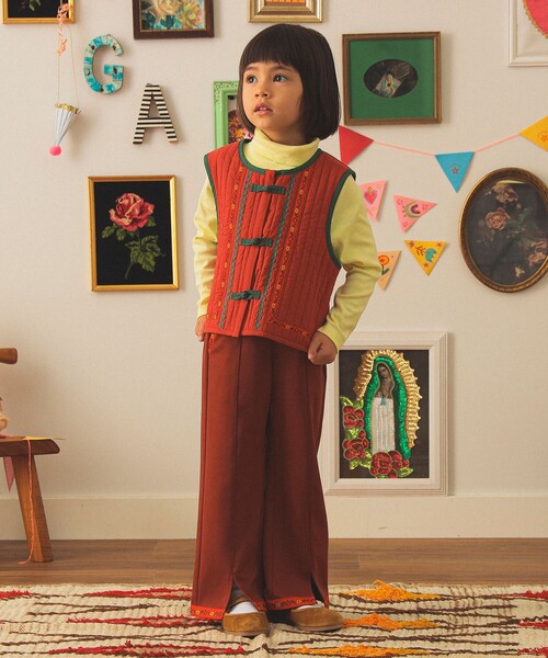 こども ビームス（コドモビームス）の「チロリアン カット パンツ 2025FW（90～140cm）（その他パンツ・キッズ・ブラック/オレンジ系その他6・90/100/110/120/130/140）」の7枚目の写真