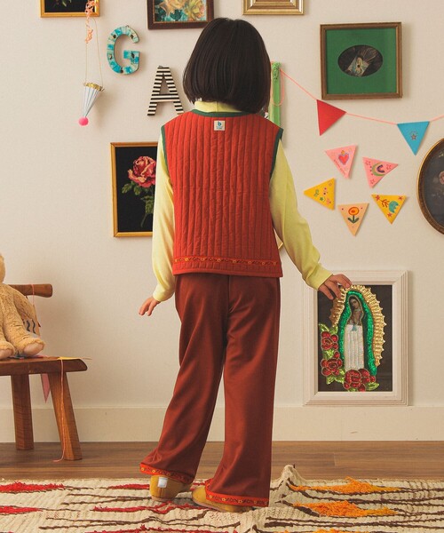 こども ビームス（コドモビームス）の「チロリアン カット パンツ 2025FW（90～140cm）（その他パンツ・キッズ・ブラック/オレンジ系その他6・90/100/110/120/130/140）」の9枚目の写真