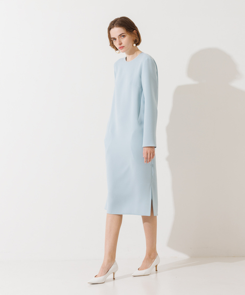 DESIGNWORKS(デザインワークス)の「バックレースワンピース(ワンピース・レディース・サックスブルー・38)」の2枚目の写真