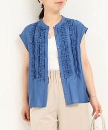 MICO COULIER | シルキーローンフリルブラウス(シャツ/ブラウス)