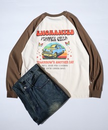 ヴィンテージプリントラグランロンTEE