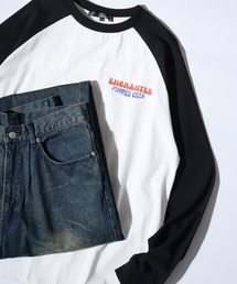 ヴィンテージプリントラグランロンTEE