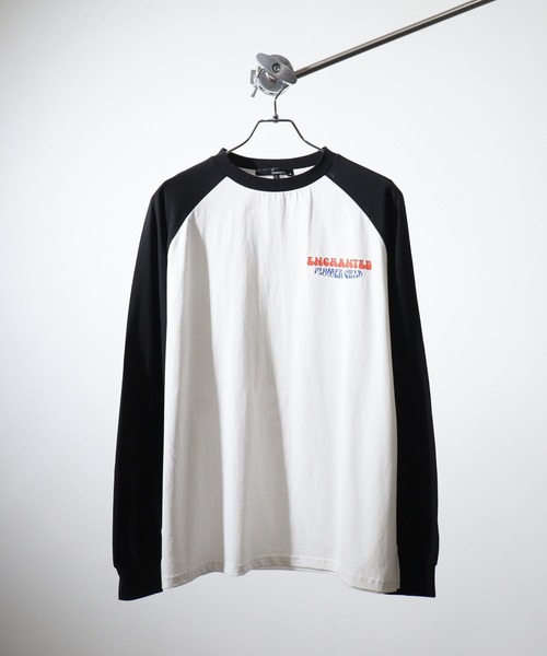 FUNALIVE(ファンアライブ)の「ヴィンテージプリントラグランロンTEE(Tシャツ/カットソー・メンズ・ブラック/ホワイト/ベージュ・S/M/L)」の4枚目の写真