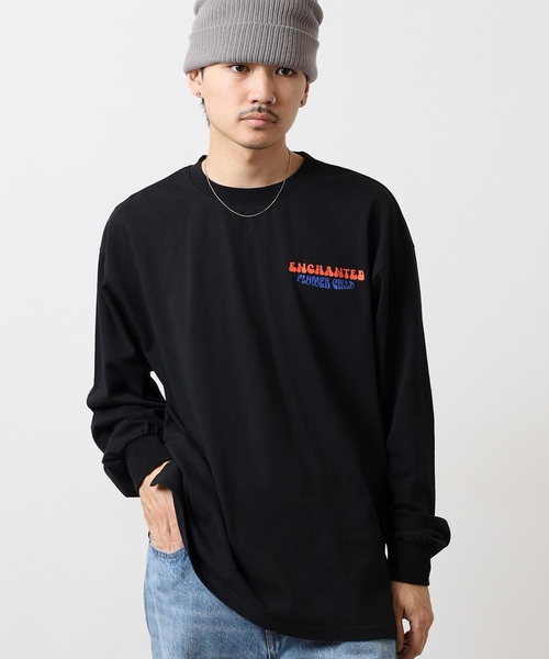 FUNALIVE(ファンアライブ)の「ヴィンテージプリントラグランロンTEE(Tシャツ/カットソー・メンズ・ブラック/ホワイト/ベージュ・S/M/L)」の14枚目の写真