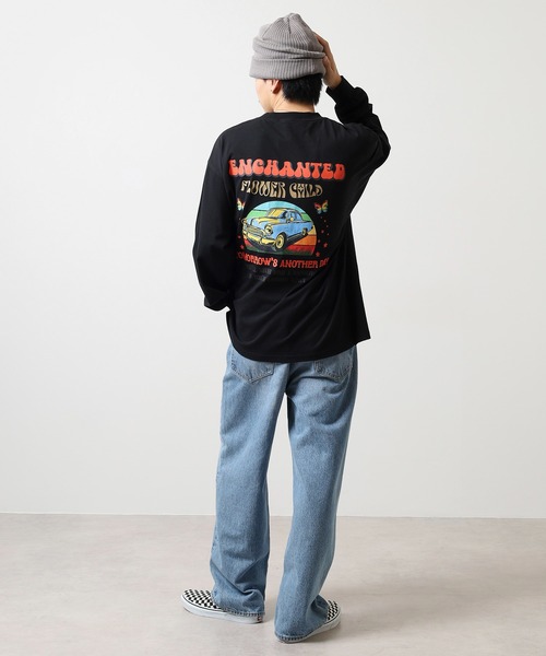 FUNALIVE(ファンアライブ)の「ヴィンテージプリントラグランロンTEE(Tシャツ/カットソー・メンズ・ブラック/ホワイト/ベージュ・S/M/L)」の19枚目の写真
