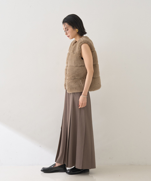 Rouge vif(ルージュヴィフ)の「エコファージレ(ベスト・レディース・ベージュ/ブラウン・フリー)」の18枚目の写真