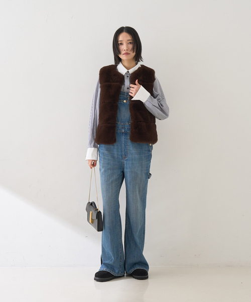 Rouge vif(ルージュヴィフ)の「エコファージレ(ベスト・レディース・ベージュ/ブラウン・フリー)」の22枚目の写真