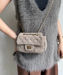 DouDou | キルティングスウェードショルダー(ショルダーバッグ)