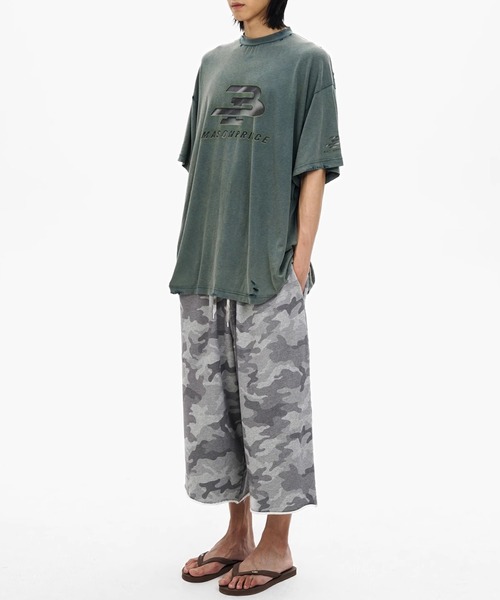MASONPRINCE(メイソンプリンス)の「ルーズフィット ウォッシュ加工 カモフラ柄 クロップド スウェットパンツ DK3220【MASONPRINCE】(スウェットパンツ・メンズ・ライトグレー/ダークグレー・L/M/S)」の11枚目の写真