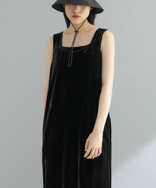【美品】Doudou ベロアワンピース WEB限定 WEB限定】シアーベロアワンピース | DOUDOU(ドゥドゥ)レディース