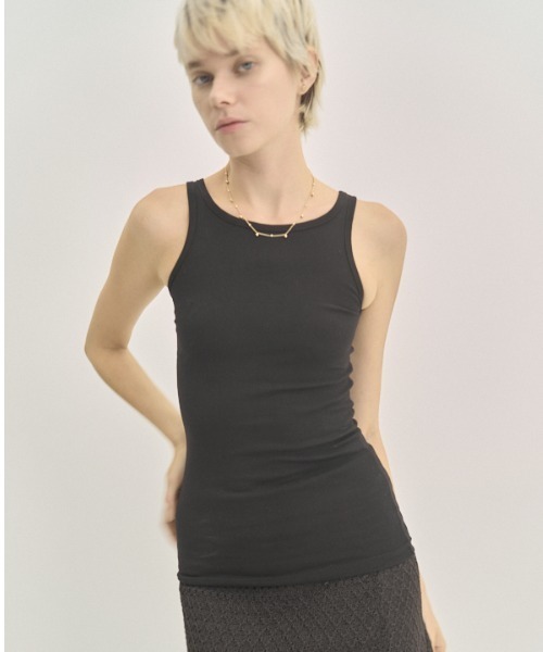 Muel Chic(ミュエルシック)の「Week tank top ウィークタンクトップ(タンクトップ・レディース・ブラック/ホワイト・FREE)」の16枚目の写真