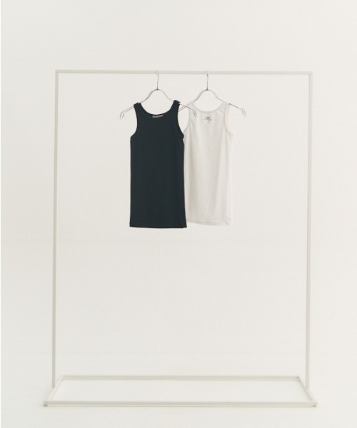 Muel Chic(ミュエルシック)の「Week tank top ウィークタンクトップ(タンクトップ・レディース・ブラック/ホワイト・FREE)」の5枚目の写真