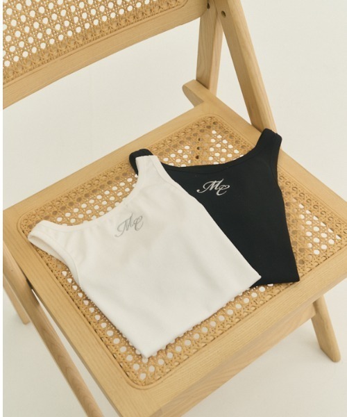 Muel Chic(ミュエルシック)の「Week tank top ウィークタンクトップ(タンクトップ・レディース・ブラック/ホワイト・FREE)」の4枚目の写真