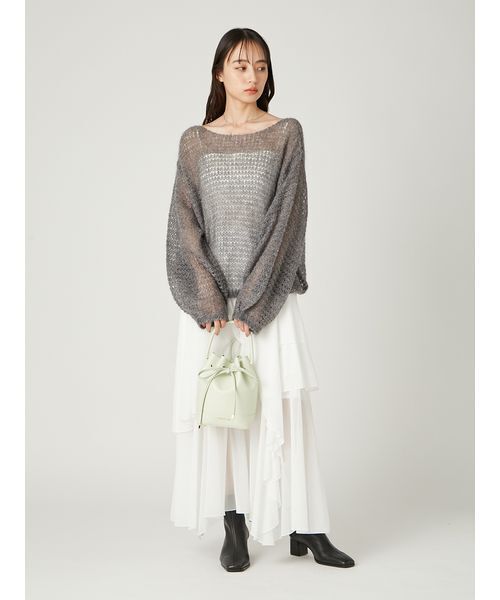 FRAY I.D（フレイアイディー）の「リボンバッグ（ショルダーバッグ・レディース・ミント/ホワイト/ピンク/ブラック・F）」の20枚目の写真