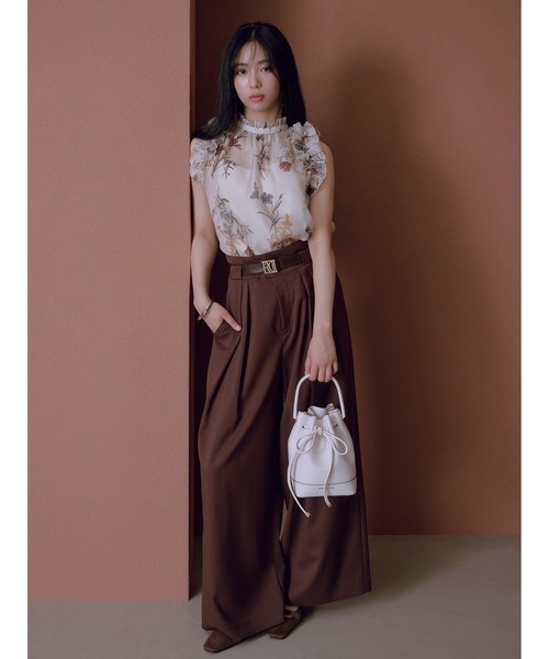 FRAY I.D（フレイアイディー）の「リボンバッグ（ショルダーバッグ・レディース・ミント/ホワイト/ピンク/ブラック・F）」の6枚目の写真