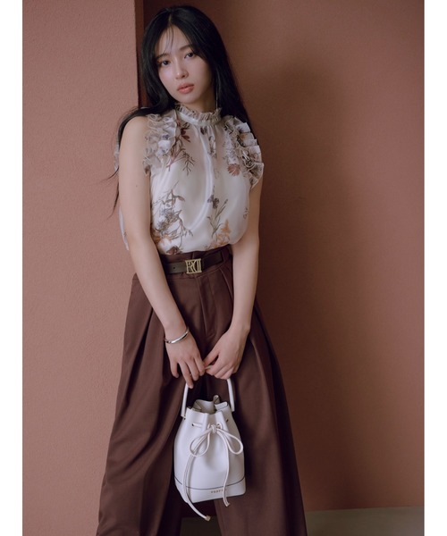 FRAY I.D（フレイアイディー）の「リボンバッグ（ショルダーバッグ・レディース・ミント/ホワイト/ピンク/ブラック・F）」の7枚目の写真