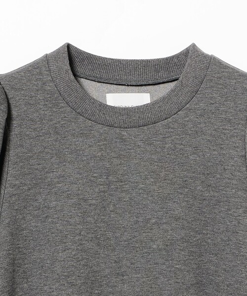 CAROLINA GLASER（カロリナ グレイサー）の「サイド異素材切り替え カットソーワンピース（ワンピース・レディース・ブラック/グレー・ONE SIZE）」の3枚目の写真