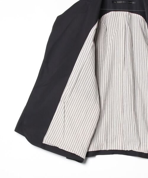 my beautiful landlet(マイビューティフルランドレット)の「【my beautiful landlet】 POLYESTER YARN DYED GABARDINE JACKET(テーラードジャケット・メンズ・ネイビー/ブラック/カーキ・0/1)」の11枚目の写真