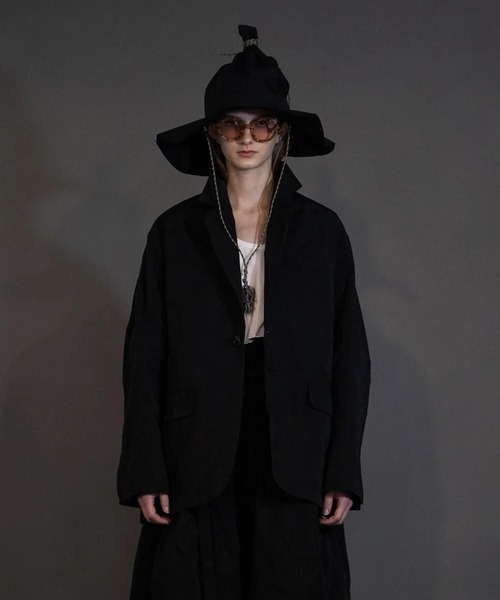 my beautiful landlet】 POLYESTER YARN DYED GABARDINE JACKET