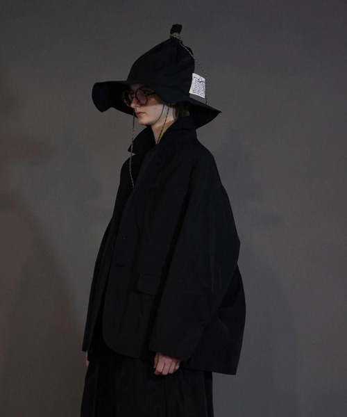 my beautiful landlet】 POLYESTER YARN DYED GABARDINE JACKET