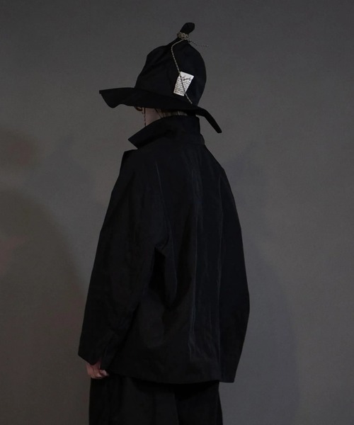my beautiful landlet(マイビューティフルランドレット)の「【my beautiful landlet】 POLYESTER YARN DYED GABARDINE JACKET(テーラードジャケット・メンズ・ネイビー/ブラック/カーキ・0/1)」の6枚目の写真