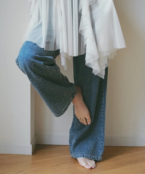 セール】drop patternデニムパンツ（デニムパンツ）｜EIMY ISTOIRE