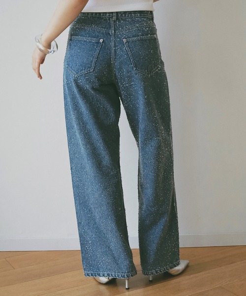 EIMY ISTOIRE（エイミーイストワール）の「drop patternデニムパンツ（デニムパンツ・レディース・ブルー/ブルー系その他・S/M）」の7枚目の写真