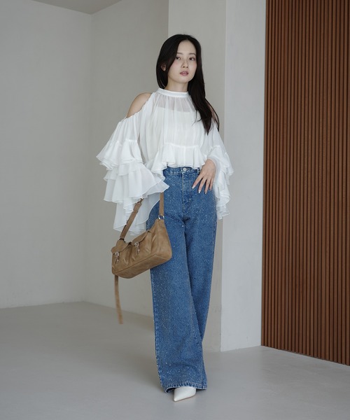 セール】drop patternデニムパンツ（デニムパンツ）｜EIMY ISTOIRE