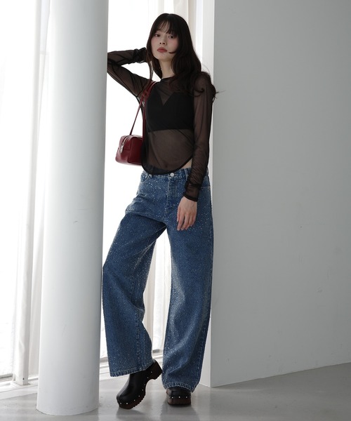 eimy istoire drop patternデニムパンツ セール】drop patternデニムパンツ（デニムパンツ）｜EIMY ISTOIRE