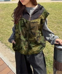 sedacle girl（セダクルガール）の「フ―ディーメッシュベスト（ベスト）」