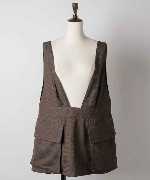 room153（ルームイチゴサン）の「ビックポケットエプロントップス（その他トップス・レディース・ブラウン/グレイッシュベージュ・FREE）」の20枚目の写真