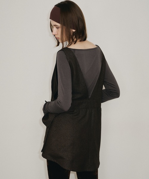 room153（ルームイチゴサン）の「ビックポケットエプロントップス（その他トップス・レディース・ブラウン/グレイッシュベージュ・FREE）」の11枚目の写真