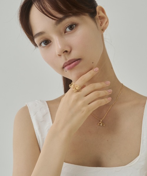 ciite'(シーテ)の「フラワーモチーフ リング(リング・レディース・ゴールド/シルバー・FREE)」の3枚目の写真