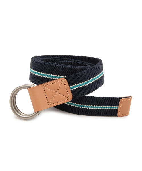 BEAMS BOY（ビームスボーイ）の「GEVAERT / W-RING BELT（ベルト・レディース・ベージュ/グリーン/ネイビー・ONE SIZE）」の6枚目の写真