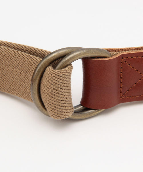 BEAMS BOY（ビームスボーイ）の「GEVAERT / W-RING BELT（ベルト・レディース・ベージュ/グリーン/ネイビー・ONE SIZE）」の8枚目の写真