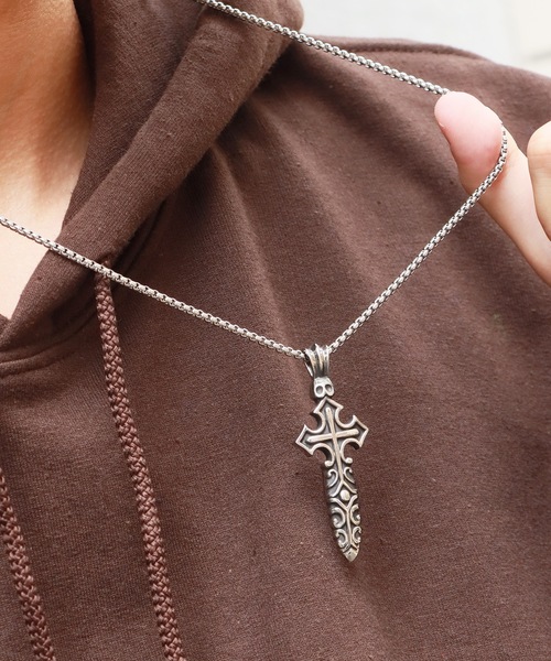 ROOPTOKYO(ループトウキョウ)の「メタルデザイン チェーンネックレス(ネックレス・メンズ・シルバー系3/シルバー系7/シルバー系6/シルバー系4/シルバー系2/シルバー系5/シルバー系1・FREE)」の1枚目の写真