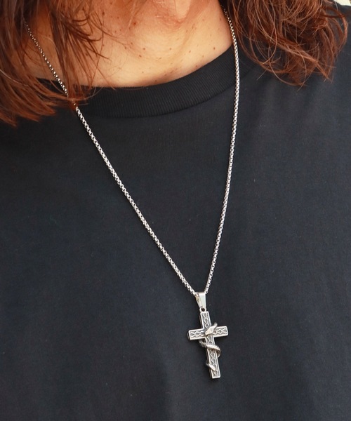 ROOPTOKYO(ループトウキョウ)の「メタルデザイン チェーンネックレス(ネックレス・メンズ・シルバー系3/シルバー系7/シルバー系6/シルバー系4/シルバー系2/シルバー系5/シルバー系1・FREE)」の8枚目の写真