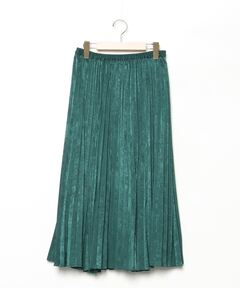 【美品】サテン プリーツ ナロウ スカート THINGS THAT MATTER THINGS THAT MATTER/(シングス ザット マター)】FOIL SATIN