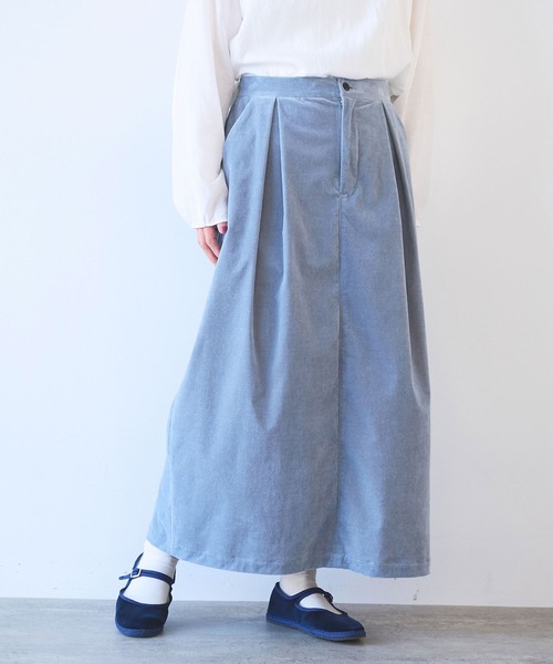 yuni ナデシコプリント ゴアードスカート 日本製 総柄 花柄 A