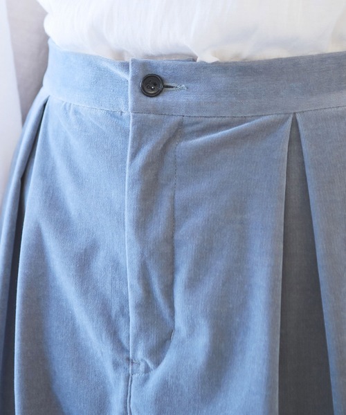 yuni（ユニ　）の「シャンブレーコールスカート（スカート・レディース・サックスブルー/ブラック/ブラウン・FREE）」の13枚目の写真