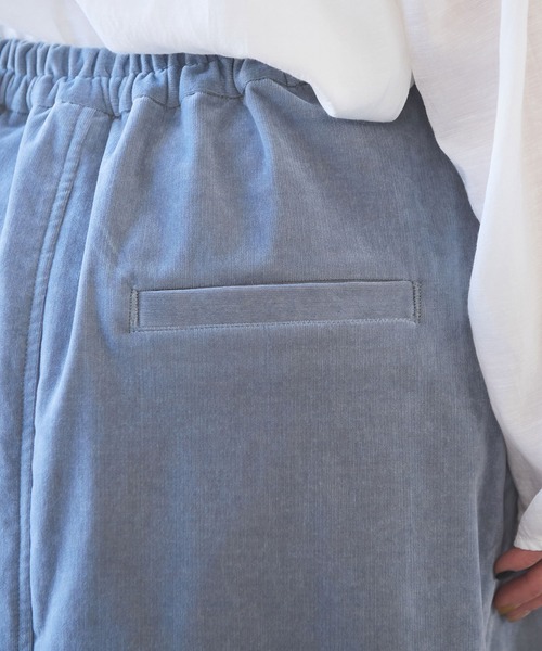 yuni（ユニ　）の「シャンブレーコールスカート（スカート・レディース・サックスブルー/ブラック/ブラウン・FREE）」の15枚目の写真