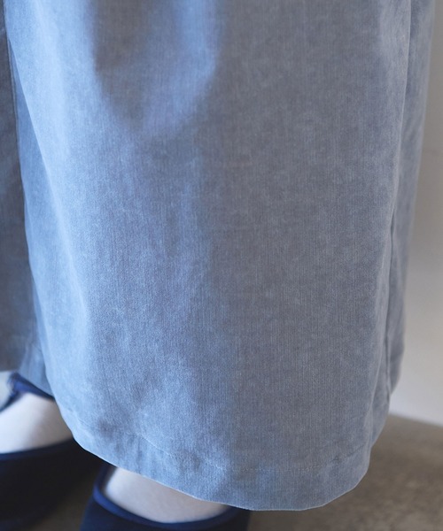 yuni（ユニ　）の「シャンブレーコールスカート（スカート・レディース・サックスブルー/ブラック/ブラウン・FREE）」の16枚目の写真