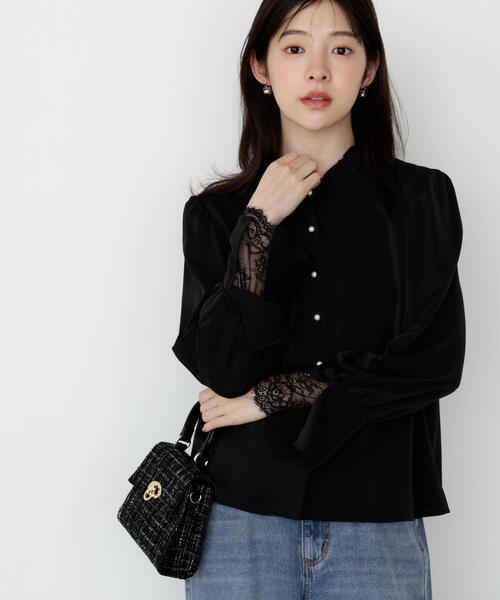 PROPORTION BODY DRESSING(プロポーションボディドレッシング)の「キャンディースリーブパールブラウス / 1215210903(シャツ/ブラウス・レディース・ホワイト/ピンク/ブラック・SMALL/MEDIUM)」の16枚目の写真