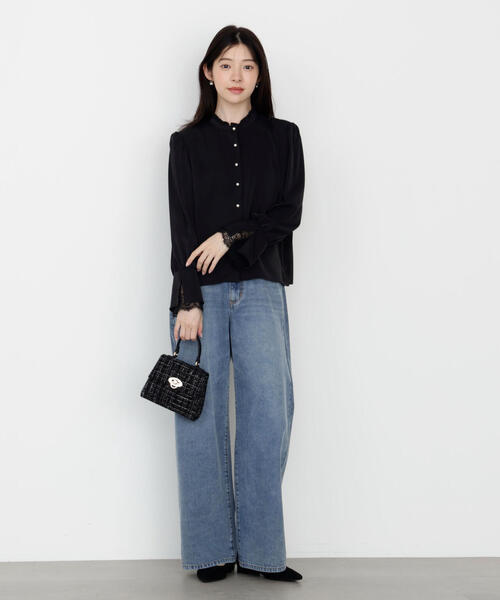 PROPORTION BODY DRESSING(プロポーションボディドレッシング)の「キャンディースリーブパールブラウス / 1215210903(シャツ/ブラウス・レディース・ホワイト/ピンク/ブラック・SMALL/MEDIUM)」の17枚目の写真