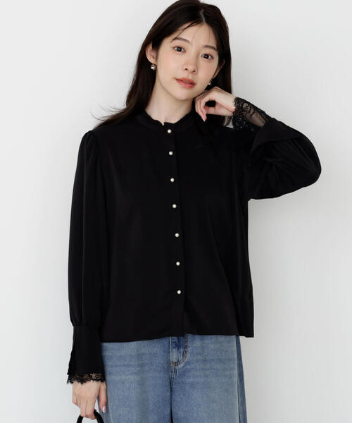 PROPORTION BODY DRESSING(プロポーションボディドレッシング)の「キャンディースリーブパールブラウス / 1215210903(シャツ/ブラウス・レディース・ホワイト/ピンク/ブラック・SMALL/MEDIUM)」の19枚目の写真