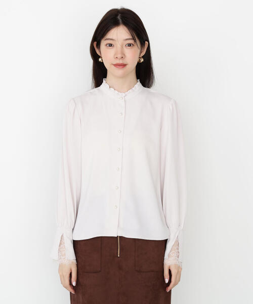 PROPORTION BODY DRESSING(プロポーションボディドレッシング)の「キャンディースリーブパールブラウス / 1215210903(シャツ/ブラウス・レディース・ホワイト/ピンク/ブラック・SMALL/MEDIUM)」の7枚目の写真