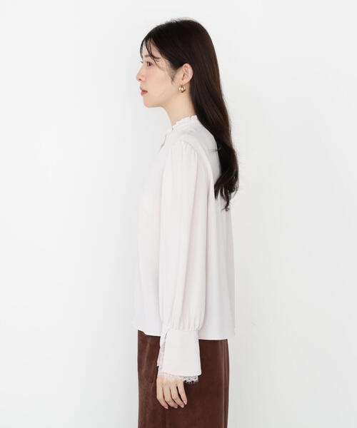 PROPORTION BODY DRESSING(プロポーションボディドレッシング)の「キャンディースリーブパールブラウス / 1215210903(シャツ/ブラウス・レディース・ホワイト/ピンク/ブラック・SMALL/MEDIUM)」の8枚目の写真
