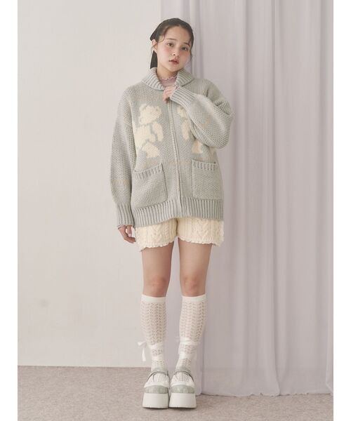 merry jenny（メリージェニー）の「フリルレースアップ厚底スニーカー（スニーカー・レディース・オフホワイト/ミント・MEDIUM/LARGE）」の8枚目の写真