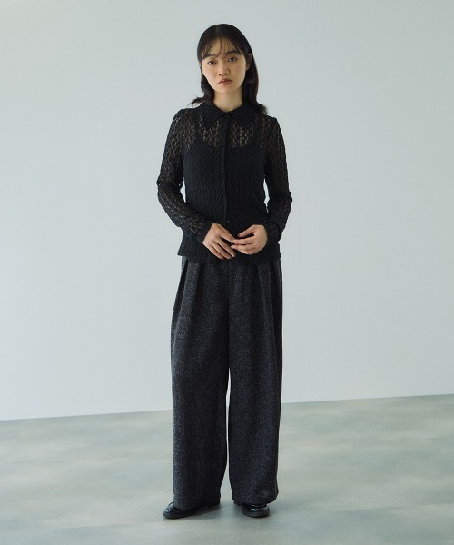 VICKY(ビッキー)の「カットレースポロトップス≪手洗い可能≫(Tシャツ/カットソー・レディース・ブラック/ブラウン/アイボリー・M)」の17枚目の写真